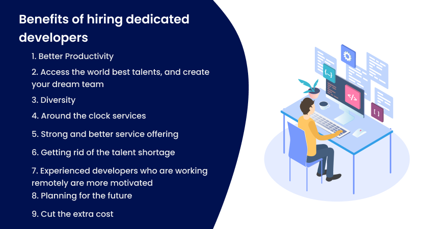 Benefits of hiring dedicated developers