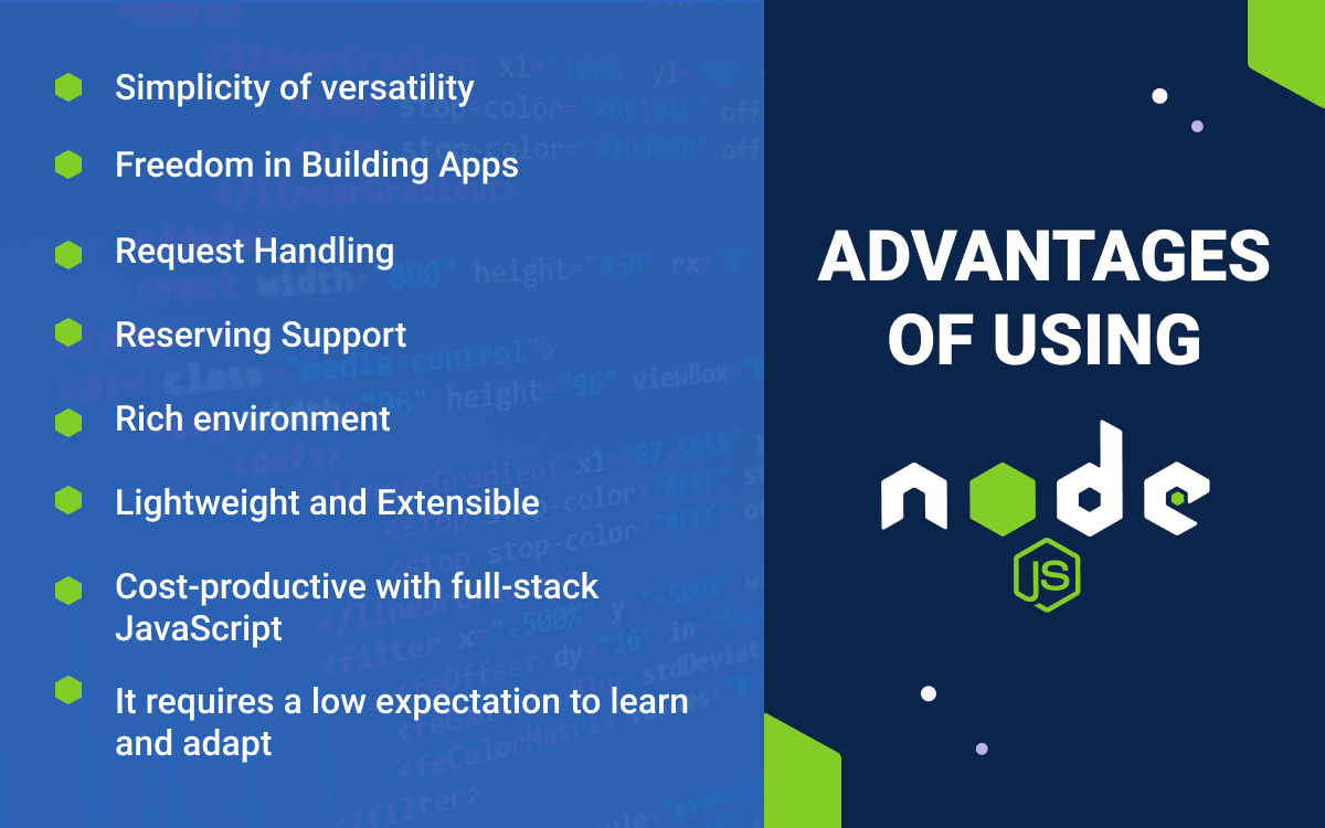 Advantages of using Nodejs