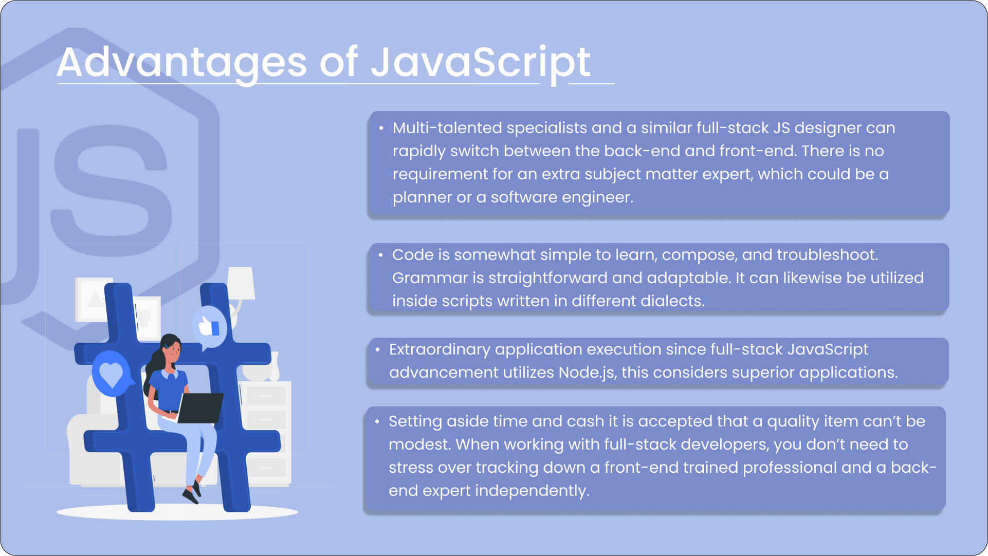 Advantages of Using JavaScript