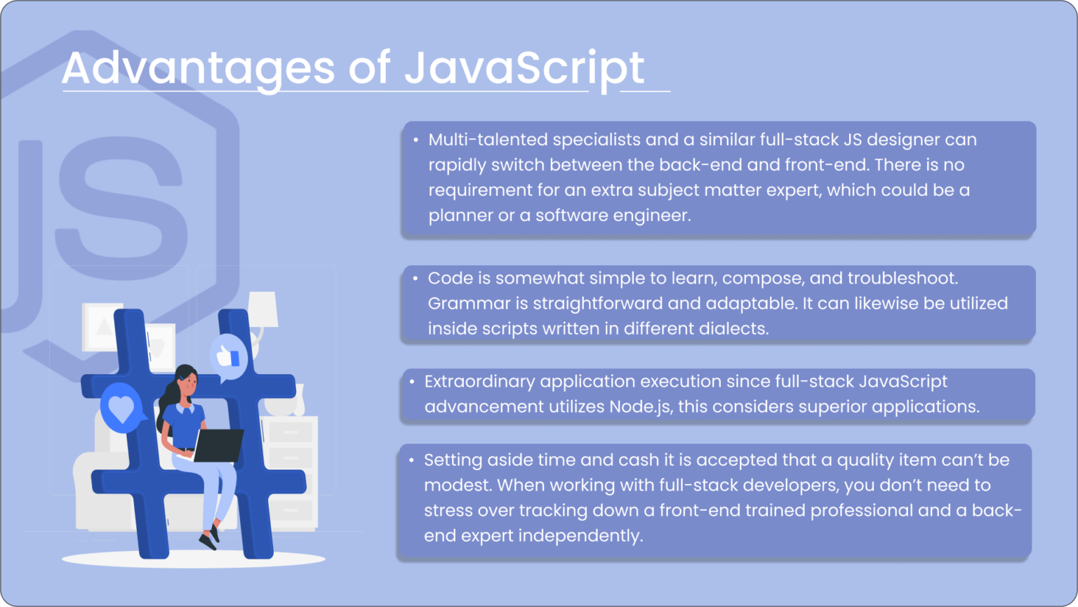 advantages of using javascript