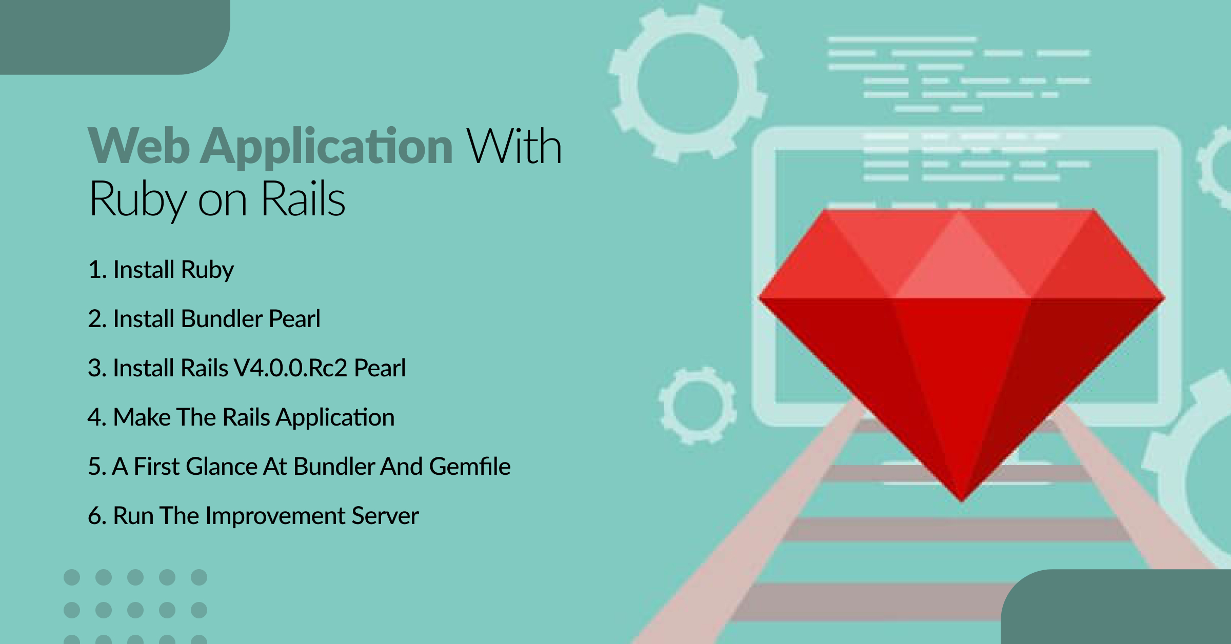 Develop web App using Ruby on Rails