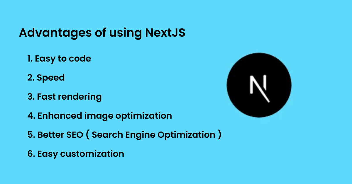 Advantages of using NextJS