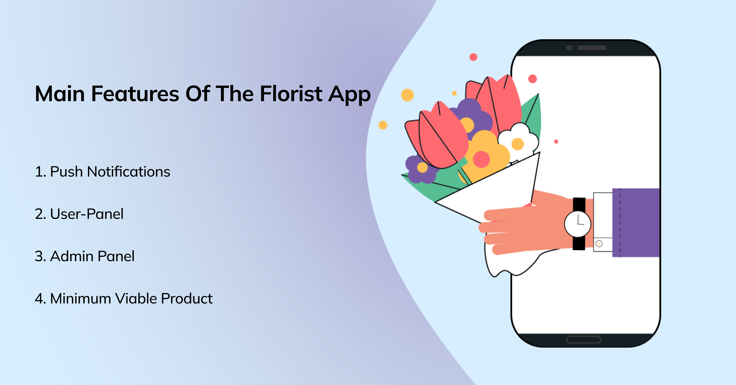 Main Features of Flower delivery app