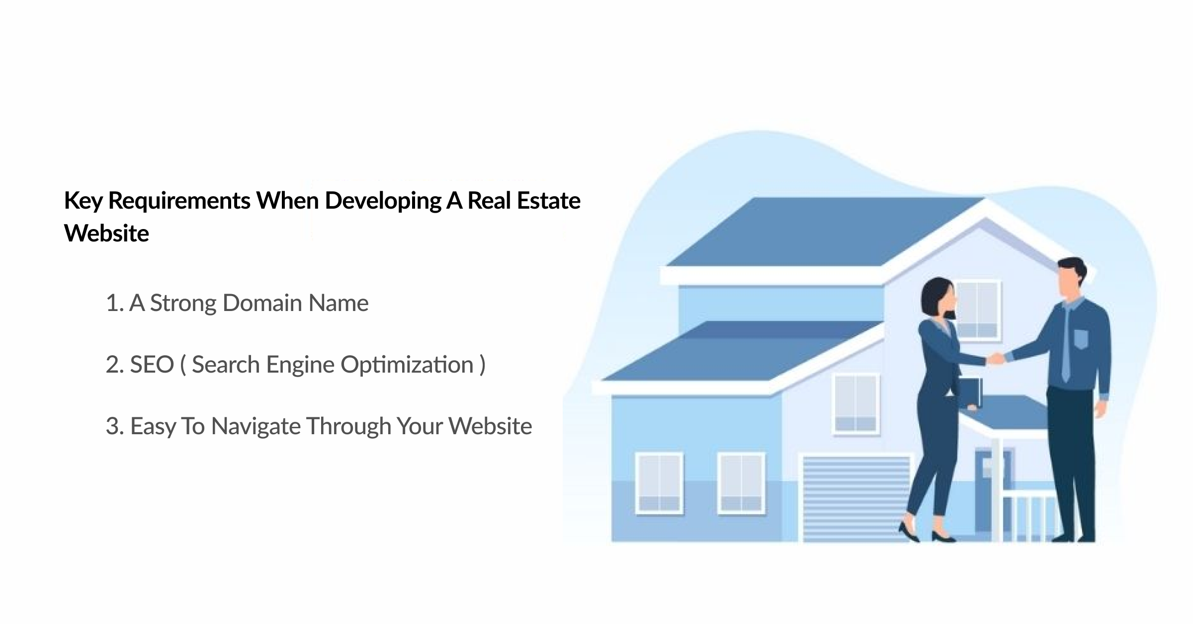 Key Requirements when developing a real estate website