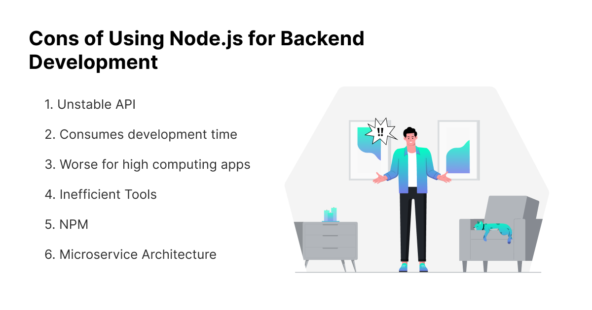 Cons of Using Node.js for Backend Development
