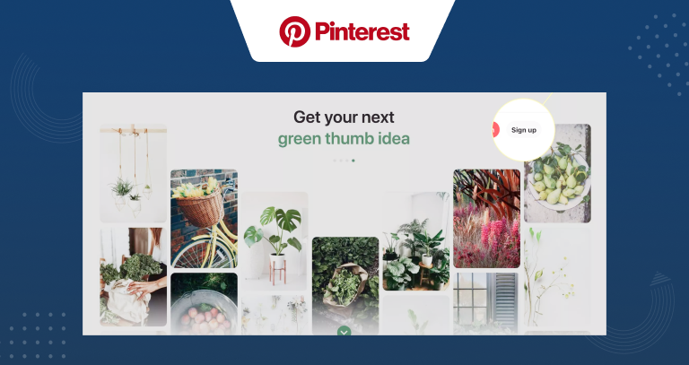Pinterest - PWA's Example