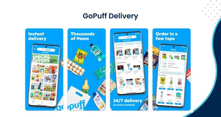 GoPuff Food Delivery App in USA