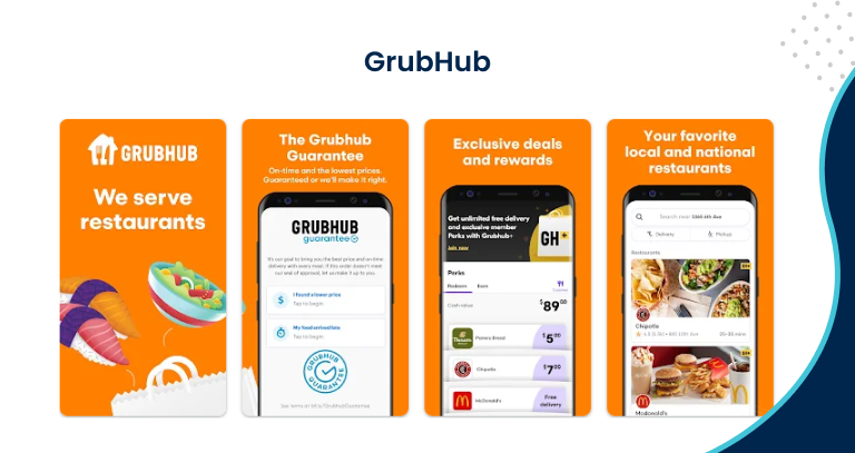 GrubHub Food Delivery App