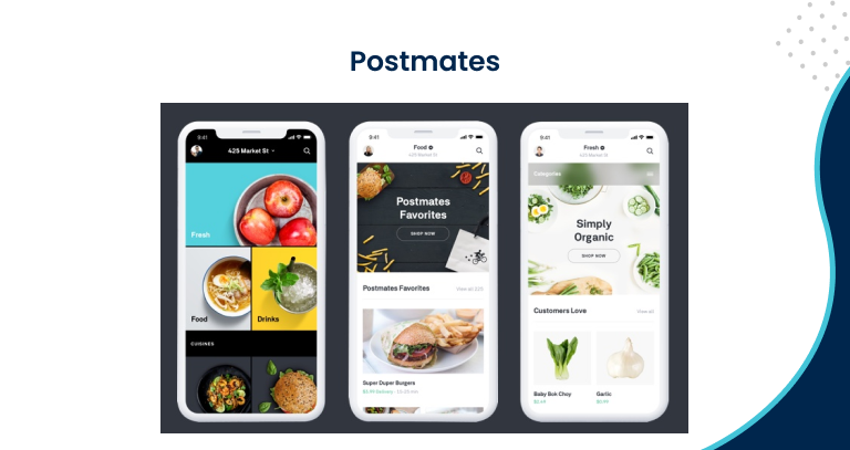 Postmates Food Delivery App in USA