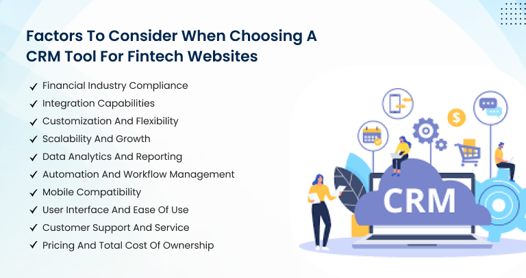 How to Choose CRM Tool for Fintech Websites