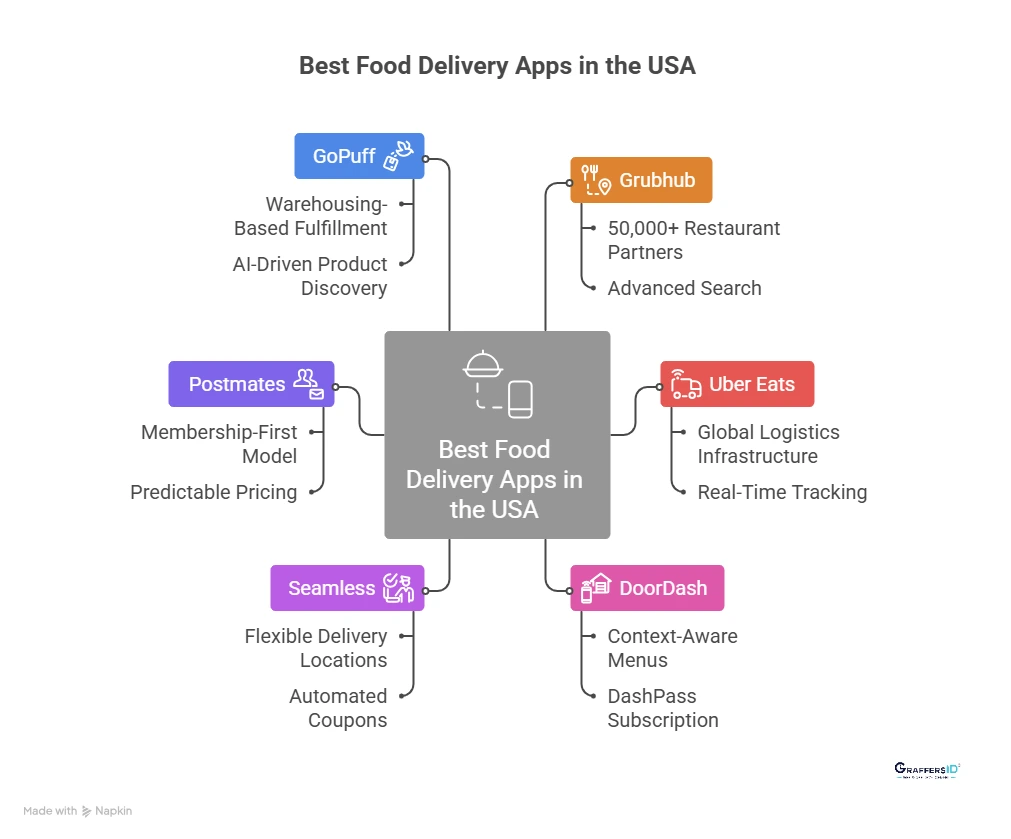 6 Best Food Delivery Apps in the USA: Top Platforms Compared