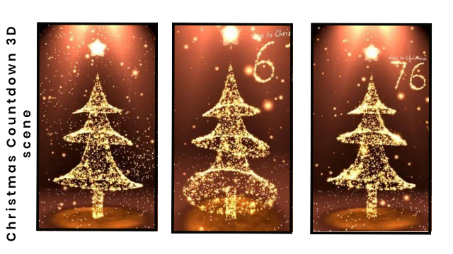 Christmas Countdown 3D scene Image