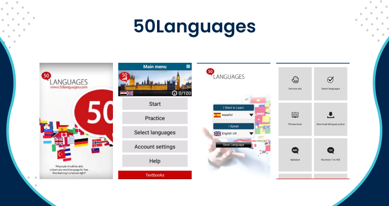 50Languages - Free Langauge learning App