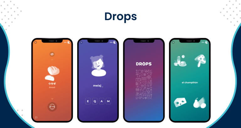 Drops - free language learning app