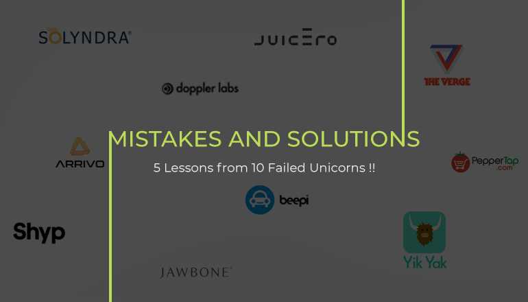mistakes-and-solutions unicorn startups