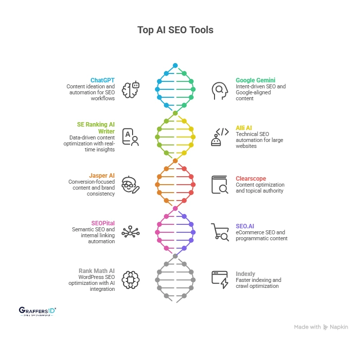 List of Top 10 AI SEO Tools