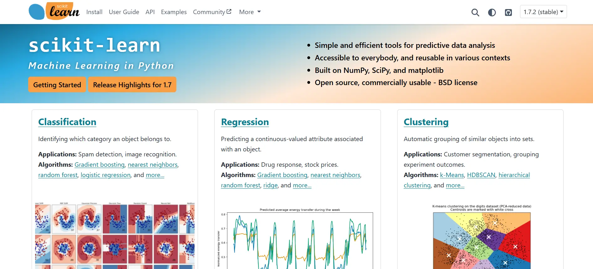 Scikit-Learn Dashboard