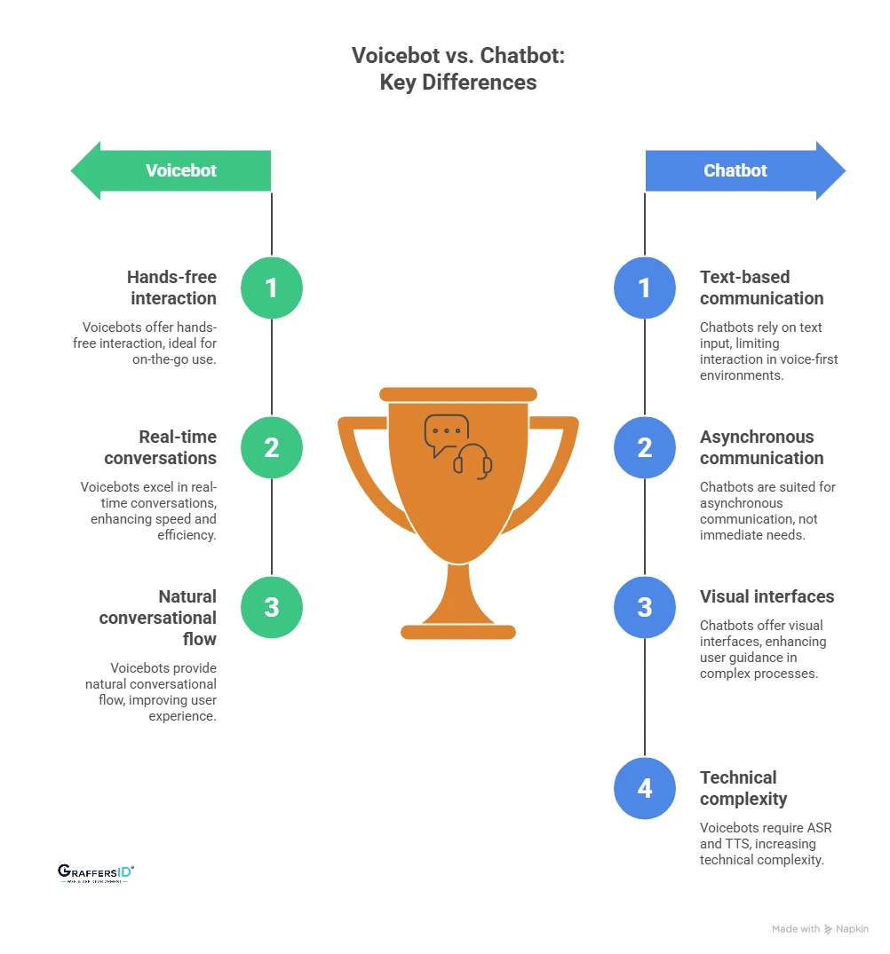 Voicebot vs. Chatbot: Key Differences