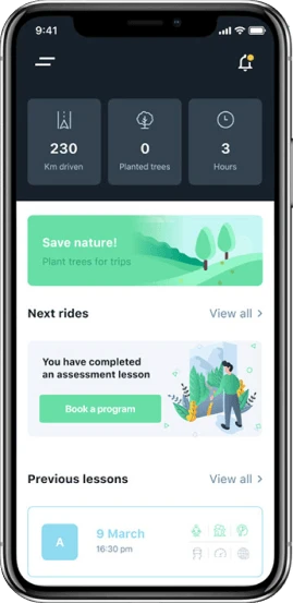 EdTech Mobile Dashboard