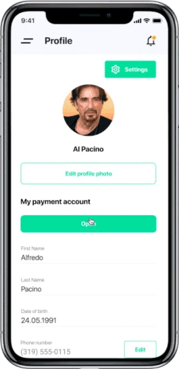 Profile dashboard EdTech