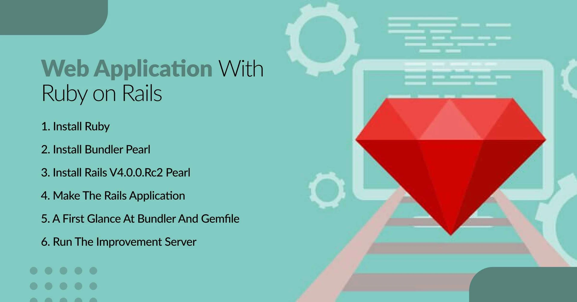 Develop web App using Ruby on Rails